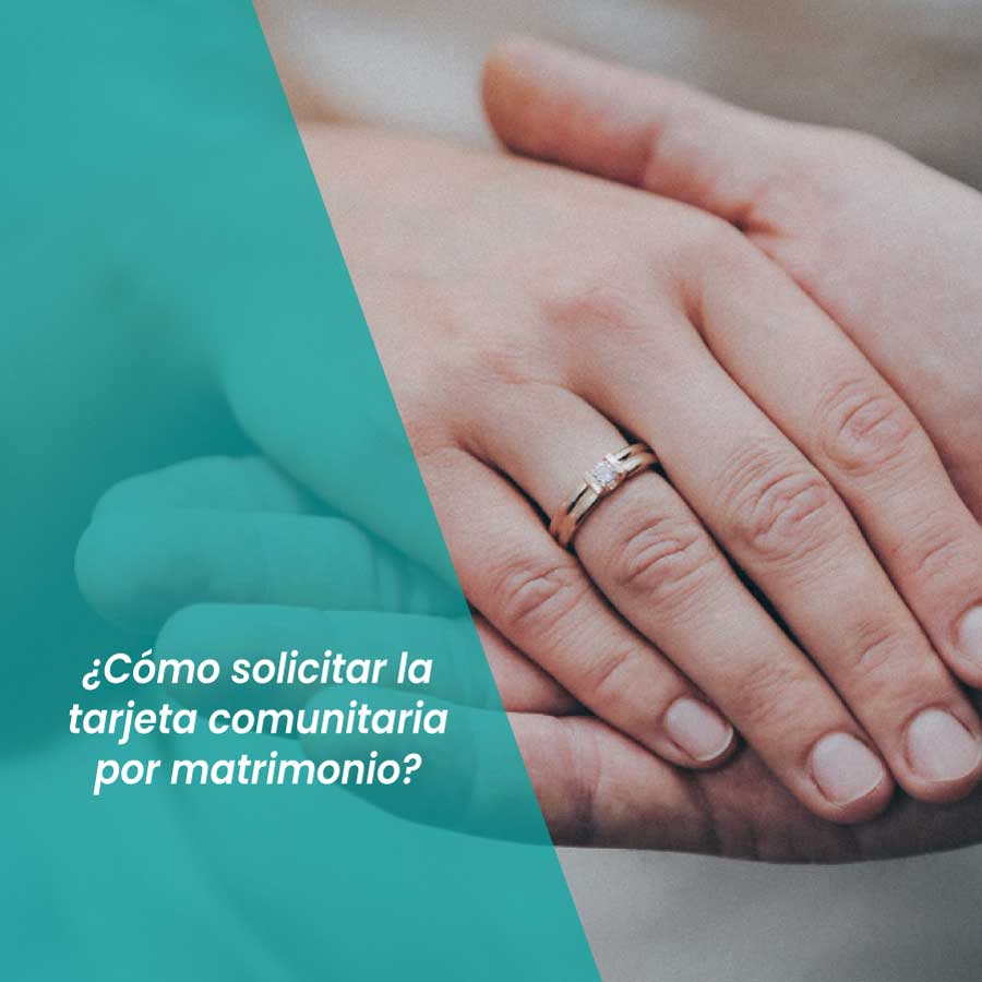 tarjeta comunitaria por matrimonio